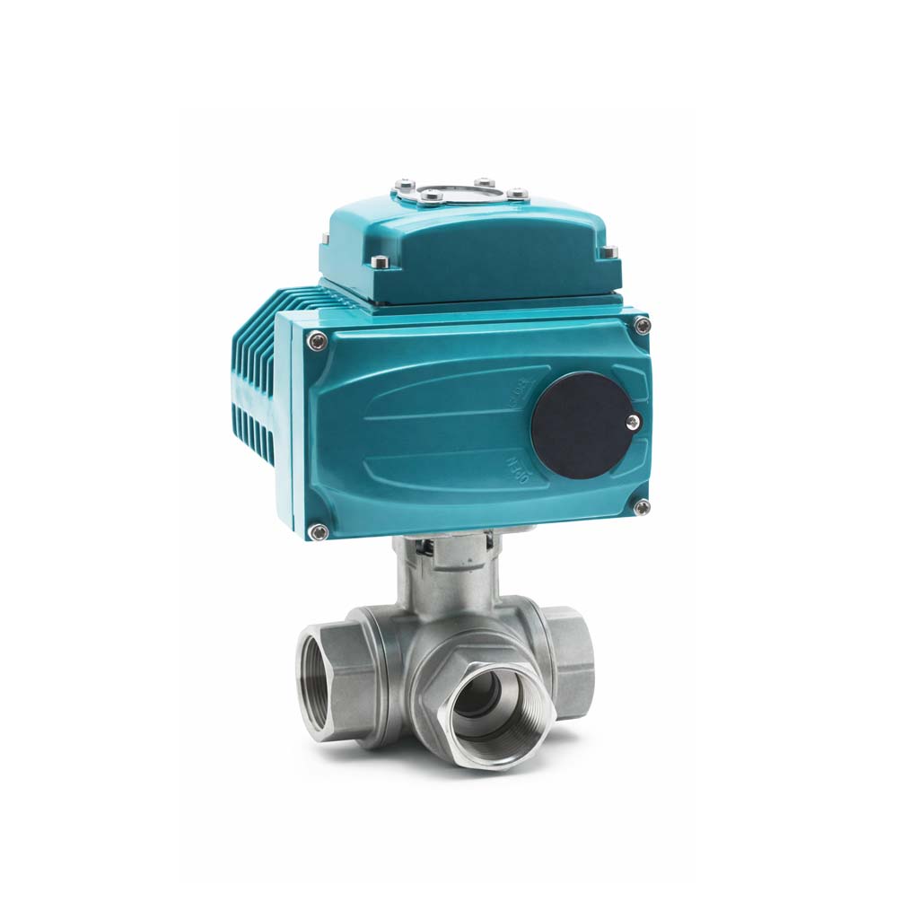 Elektrik Aktüatörlü 3 Yollu Paslanmaz Vanalar