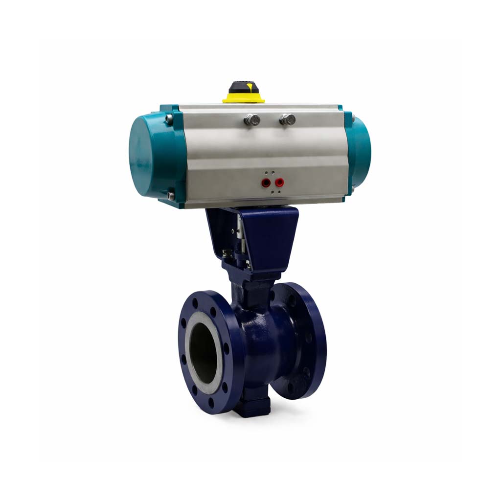 Pnömatik Aktüatörlü Segment Küresel Vanalar